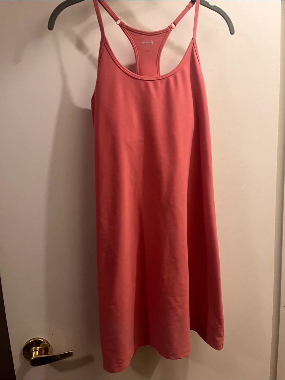 Old Navy Active Powersoft Coral Pink Racerback Athletic Dress